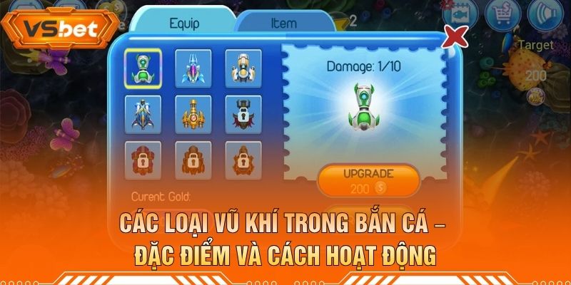 Các Loại Vũ Khí Trong Bắn Cá – Đặc Điểm Và Cách Hoạt Động